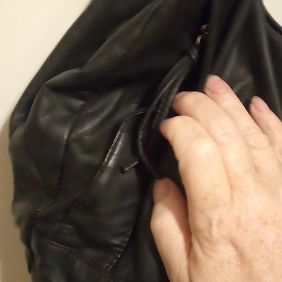 Bueno Black Faux Leather Purse Shoulder Hobo Handbag - Picture 2 of 11